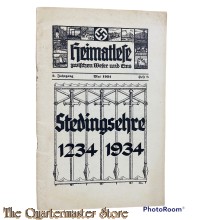 Brochure -  Heimatlese zwischen Weser und Ems. 2. Jahrgang. Mai 1934. Heft 8.