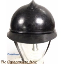 Proefmodel voor een donkerblauwe stalen gevechtshelm , Model 1915 Casque Adrian, t.b.v. Nederlands Leger 