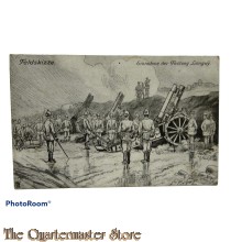 Postkarte 1914-18 Feldskizze Einnahme der Festung Longwy