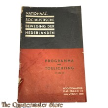 Natonaal socialistische beweging in Nederland, Brochure 1 en 2: Programma met toelichting