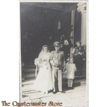 Photo (Mil. Postcard ) 1943 WH Officer's  wedding with sabre