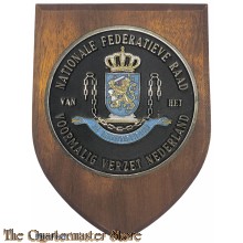 Wandschild Nationale Federatieve raad van het voormalig verzet Nederland