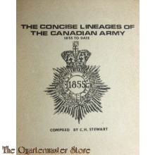 Book - The concise lineages of the Canadian Army : 1855 to date.