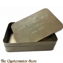 WW2 British Chocolate & Boiled Sweets Ration Tin 1944
