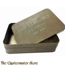 WW2 British Chocolate & Boiled Sweets Ration Tin 1943