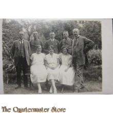 AnsichtsKarte (Mil. Postcard) Officer and NCO with family