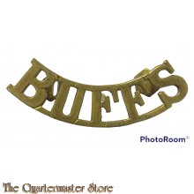 Shoulder title  Buffs (Royal East Kent Regiment) brass