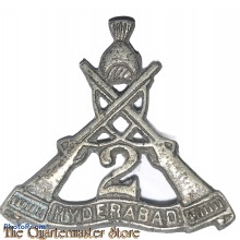 Collar badge 2nd Hyderabad Rifles 