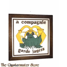 Wandbord A Compagnie Garde Jagers 