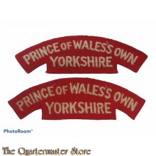 Shoulder flashes The Prince of Wales's Own Regiment of Yorkshire  1958/2006  