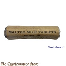 WW2 US Army Wrapper with malted Milk tablets