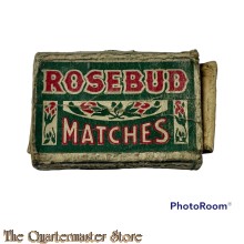 Lucifersdoosje karton Rosebud  (Matchbox WW2 Rosebud)