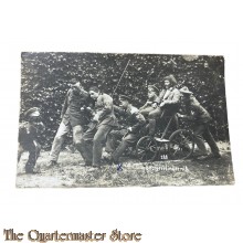 Postkarte 1926 “ Ein grosses Hinderniss” Soldaten 7e Komp IR 18  