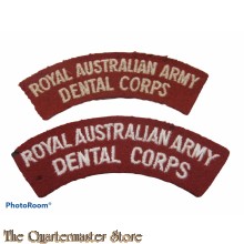 Shoulder flashes  Royal Australian Dental Corps post 1948