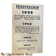 Flugblatt / Flyer G.24  "Versprechen/Damals/Heute"