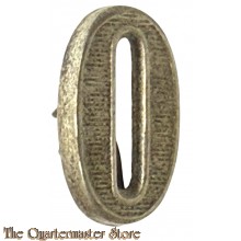 Cijfer 0 zilver voor M1916 platte pet, Kepie en voor veldmuts (Bereden)