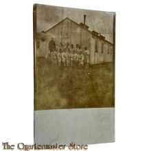 (Feld) Postkarte 1916 Deutsche Soldaten bei eine Hospital Baracke 