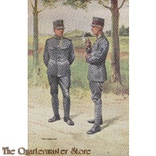 Prent briefkaart 1940 jagers en grenadiers soldaten