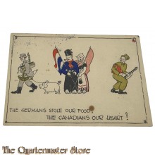 Ansicht 1945 THE GERMANS STOLE OUR FOOD, THE CANADIANS OUR HEART!