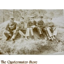 Photo 1915 5 Soldaten mit Gasmaske