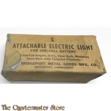 WW2 Carton box 1 Attachable electric light for one cell battary