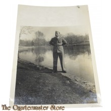 WW2 original Photo US Soldier at ease