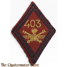 France - mouwpatch (losange de bras)  403e Régiment d'Artillerie Antiaérienne