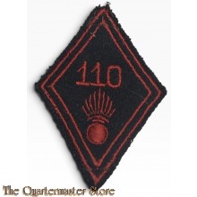 France - mouwpatch (losange de bras)  110e Régiment d'Infanterie