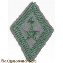 France - mouwpatch (losange de bras) Mod 45 4e Regiment Maroccan Tirialleurs