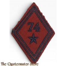 France - mouwpatch (losange de bras)  74e Régiment d'Artillerie 