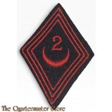 France - mouwpatch (losange de bras) Mod 45 2e Regiment de Zouave 