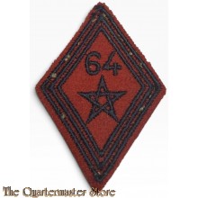 France - mouwpatch (losange de bras)  64e Régiment d'Artillerie d'Afrique (64e RAA)