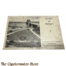 Ansicht Groeten uit nijmegen met waalbrug 1950
