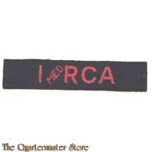 Shoulder title 1st Med Royal Canadian Artillery 1 Med  RCA