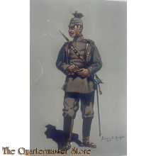 Postkarte/Postcard 1917 Gefreiter des 1. (Bayr)Ulanen-Reg Kaiser Wilhelm II Konigv. Preussen (Bamberg) 1914-1915 (Felduniform) 