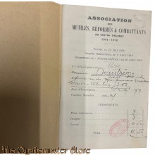 France - Booklet Association des Mutiles, Regormes & Combattants du Canton d’Elbeuf 1914-19