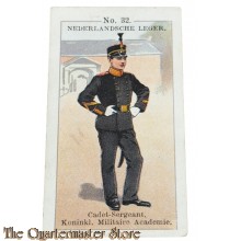 Tiktok Verzamelkaart no 32 Cadet-Sergeant, Koninklijke Militaire Academie (KMA)