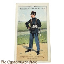 Tiktok Verzamelkaart no 27 Kapitein der Infanterie, veld-tenue