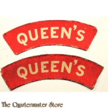 Shoulder flashes Queen's Royal Regiment (West Surrey)