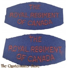 Shoulder titles The Royal Regiment of Canada,  2nd canadian Infantry Division
