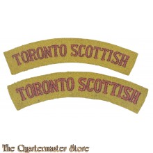 Shoulder flashes Toronto Scottish , 4th Canadian Division