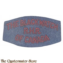 Shoulder title The Black Watch R.H.R. of Canada, 2nd Canadian Division