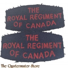 Shoulder titles The Royal Regiment of Canada,  2nd canadian Infantry Division (replica)