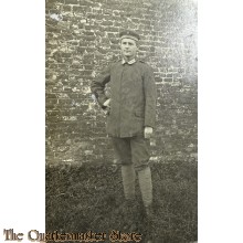 (Feld) Postkarte 1917 Soldat im Kriegswinter 1917