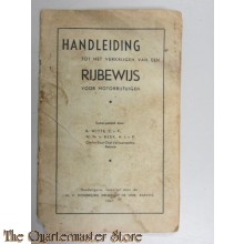 Handleiding rijbewijs 1947 