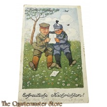 (Feld) postkarte 1917 Erfreuhliche Nachrichten !