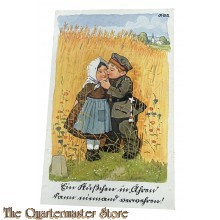 (Feld) postkarte 1916 Ein Kusschen