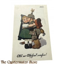 (Feld) postkarte 1916 Abschied
