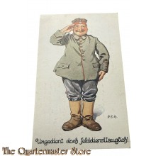 (Feld) postkarte 1915 Ungedient doch Felddienst tauglich !