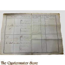 Extract uit het stamboek 1806-1815 Emanuel de Polis (Napoleon) 